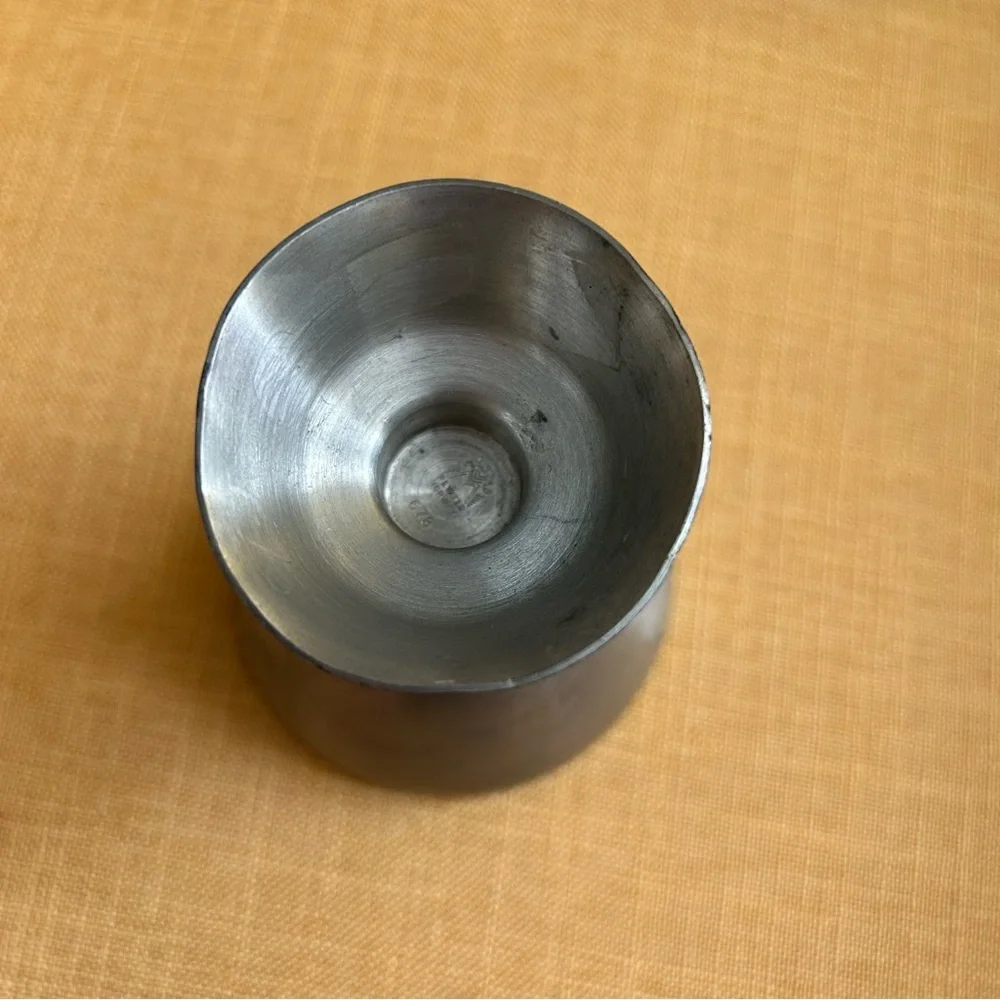 Vintage Nordic Pewter Candle Holders silver primitive